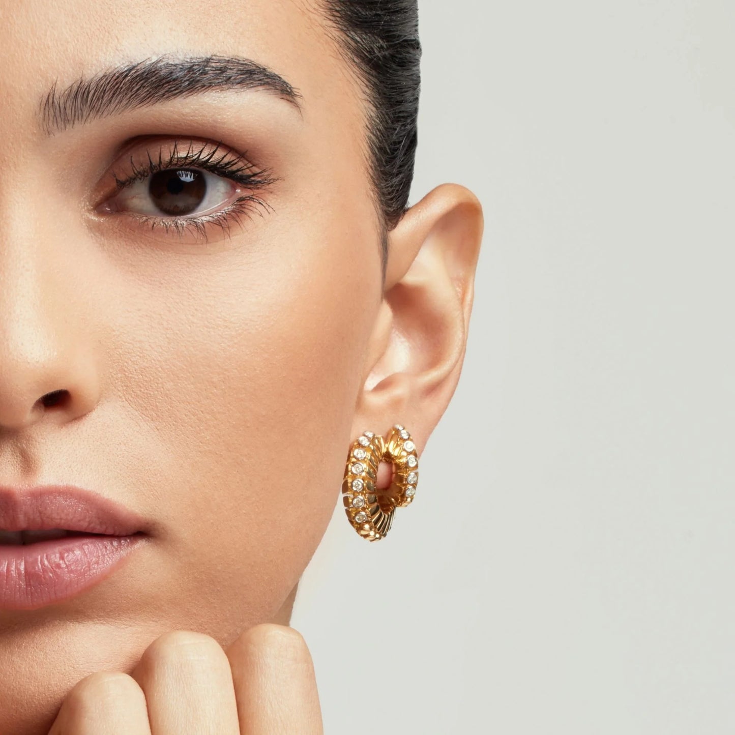 Coiled Yellow Diamond Earrings