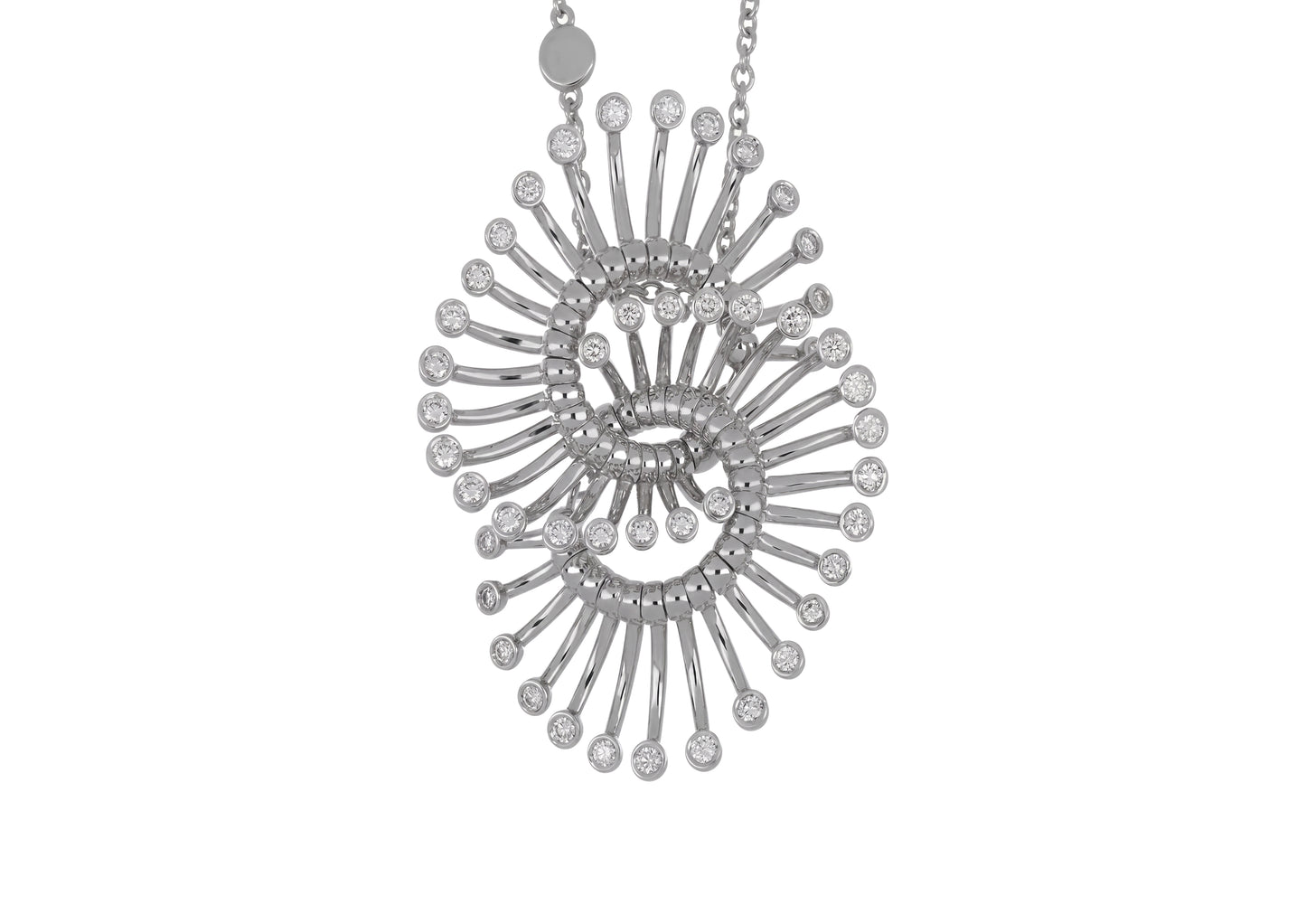 Large Diamond Fireworks Pendant