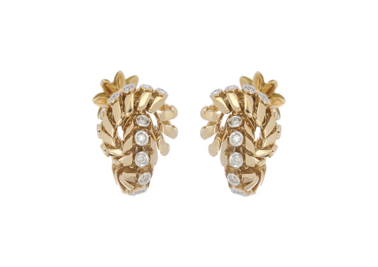 Petite Yellow Diamond Knot Earrings
