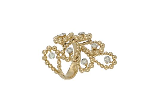 Yellow Diamond Lace Ring