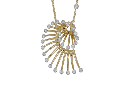 Gold Fireworks Pendant