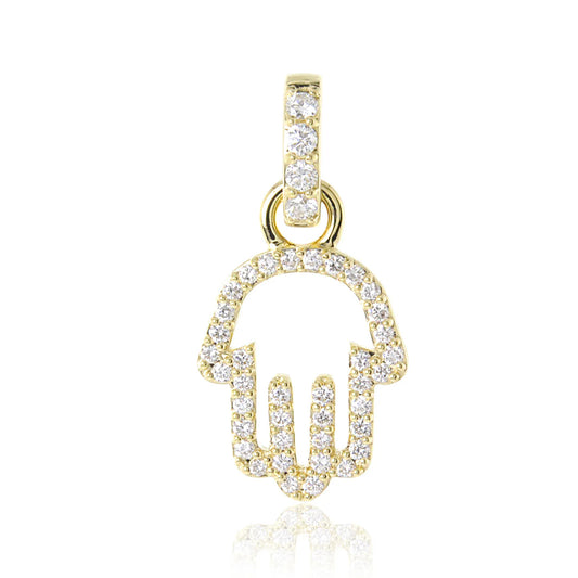 Hamsa Diamond Charm