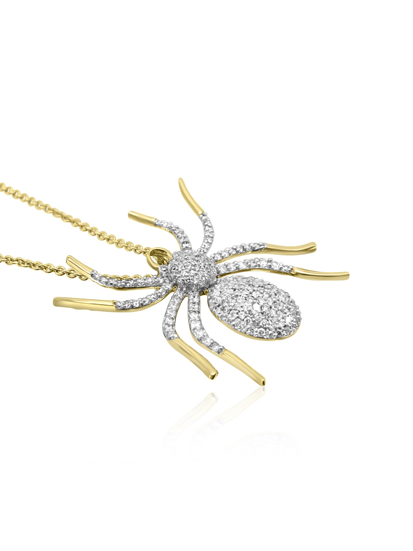 Diamond Spider Necklace