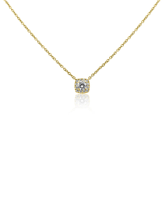 Yellow Gold Diamond Necklace