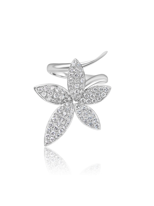Flower Spiral Ring