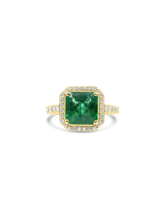 Emerald & Diamond Ring