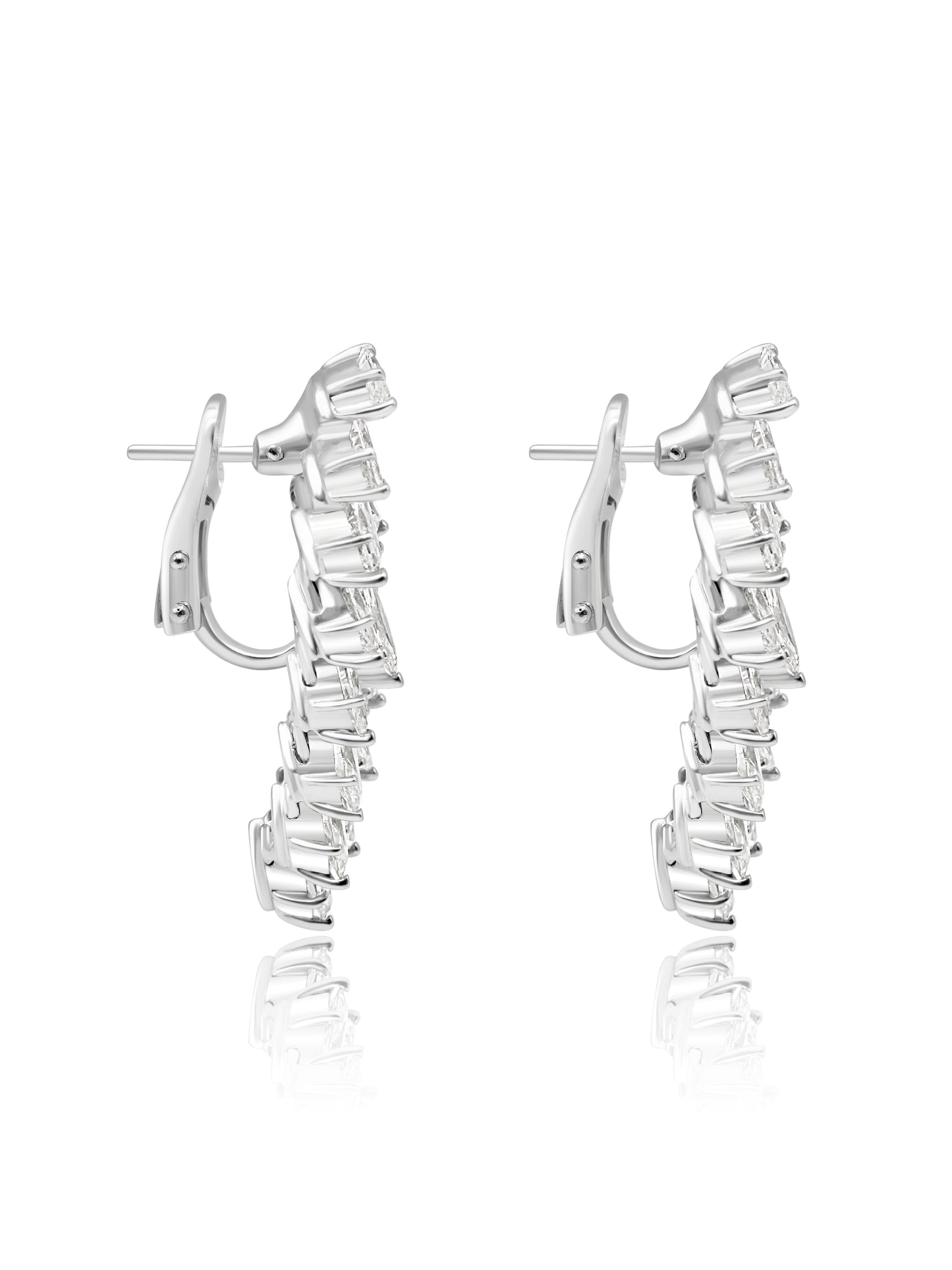 Cascading Marquise Diamond Earrings