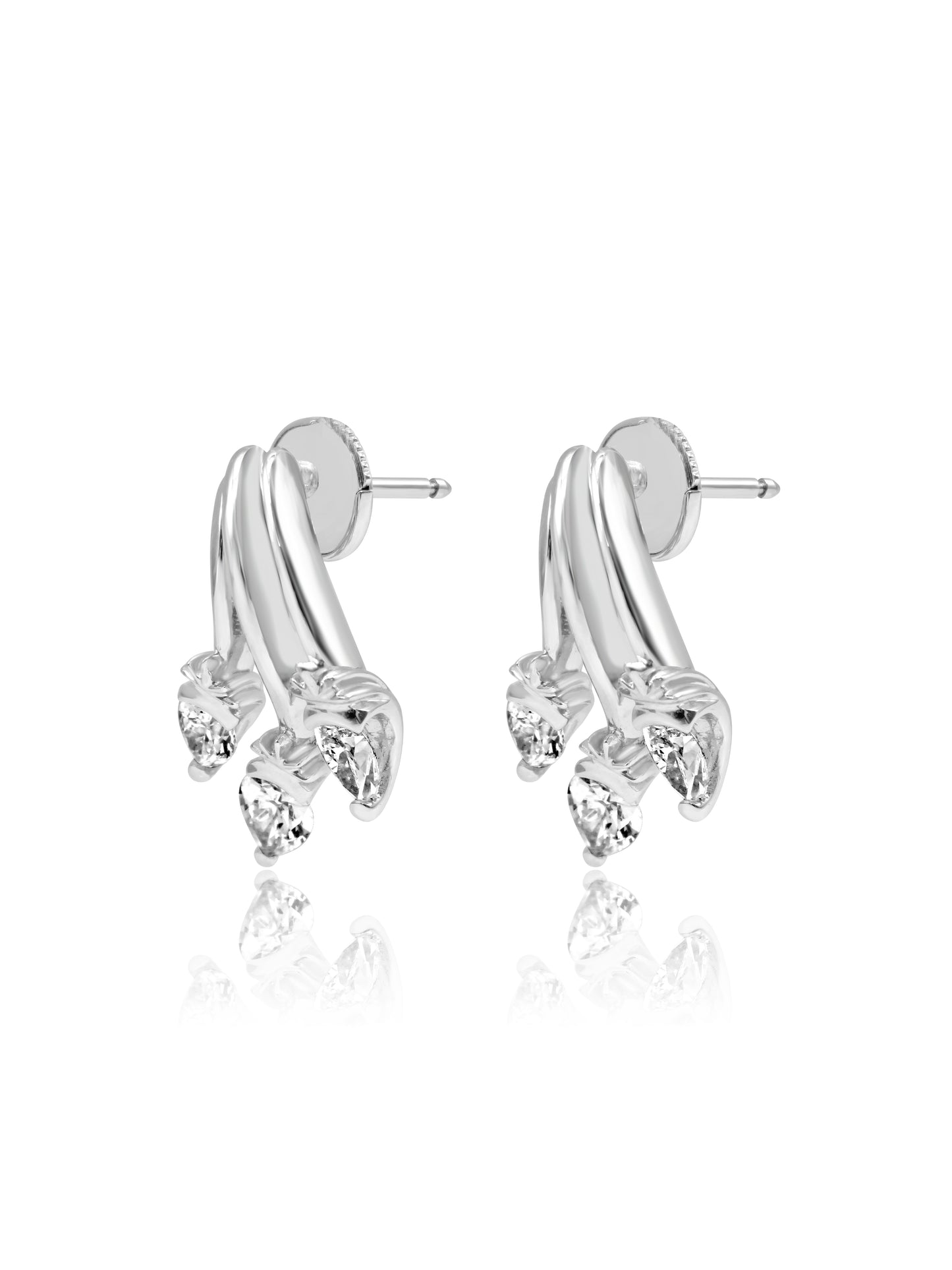 Pear-cut Diamond Earrings