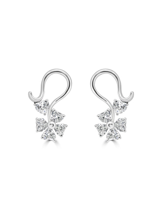 Floral Diamond Earrings