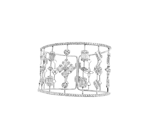 Diamond Lace Cuff Bracelet