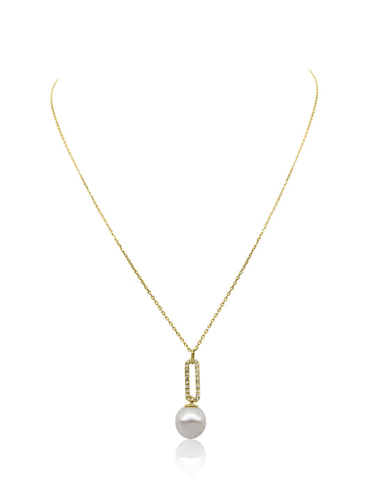 Pearl and Diamond Pendant