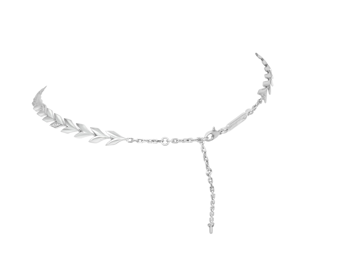 Diamond Leaf Necklace
