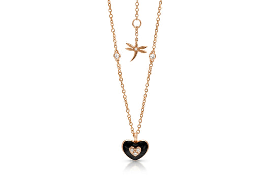 Petite Diamond Heart Pendant
