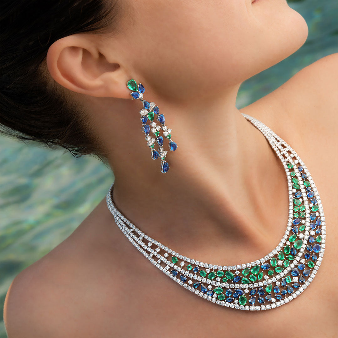 Emerald Diamond Earrings