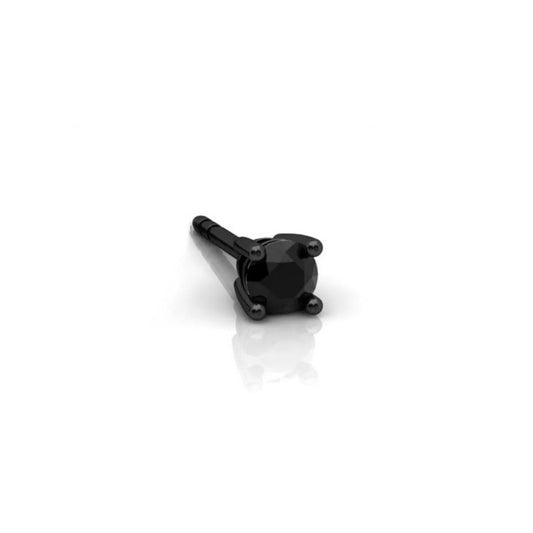 Black diamond Stud Earring