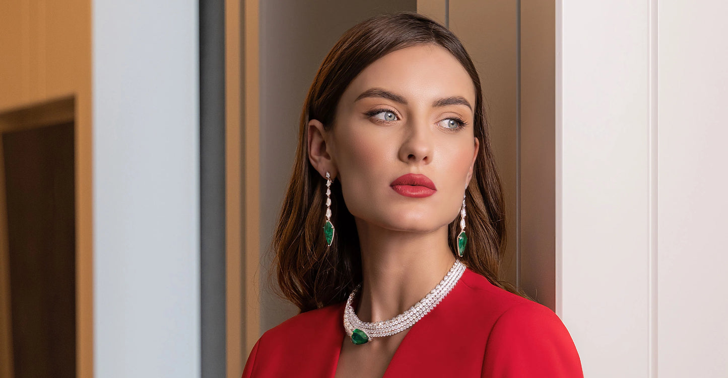 Emerald Drop Earrings