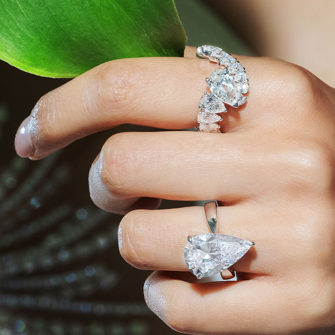 Pear Diamond Ring
