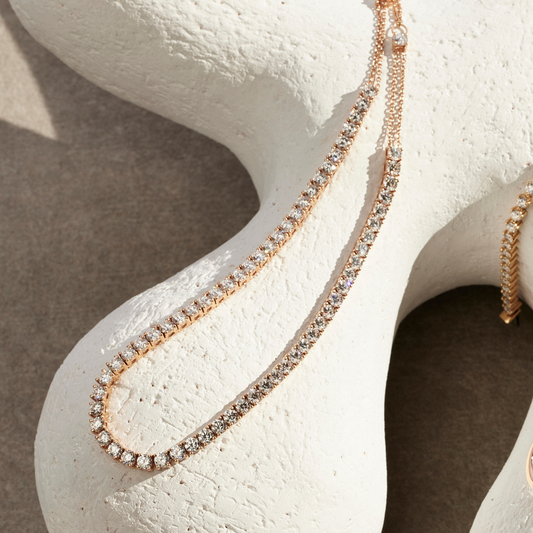 Riviera Diamond Tennis Necklace