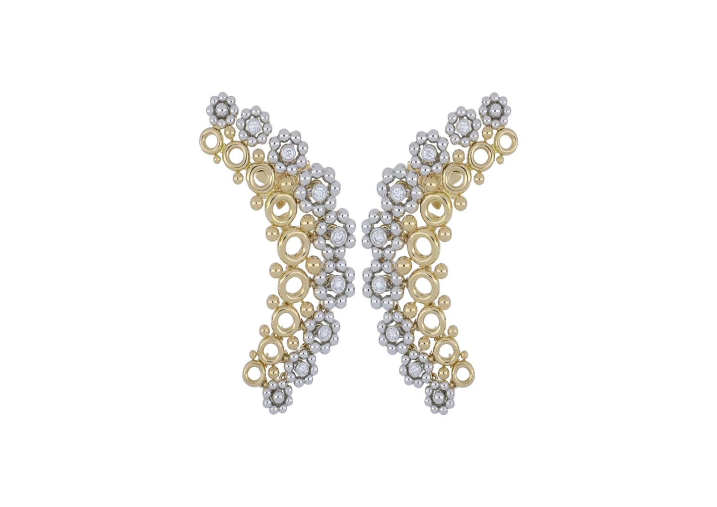 Circular Cluster Earrings