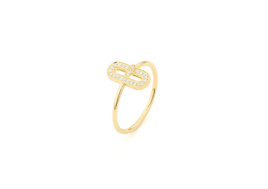 Gold and Diamond Ring