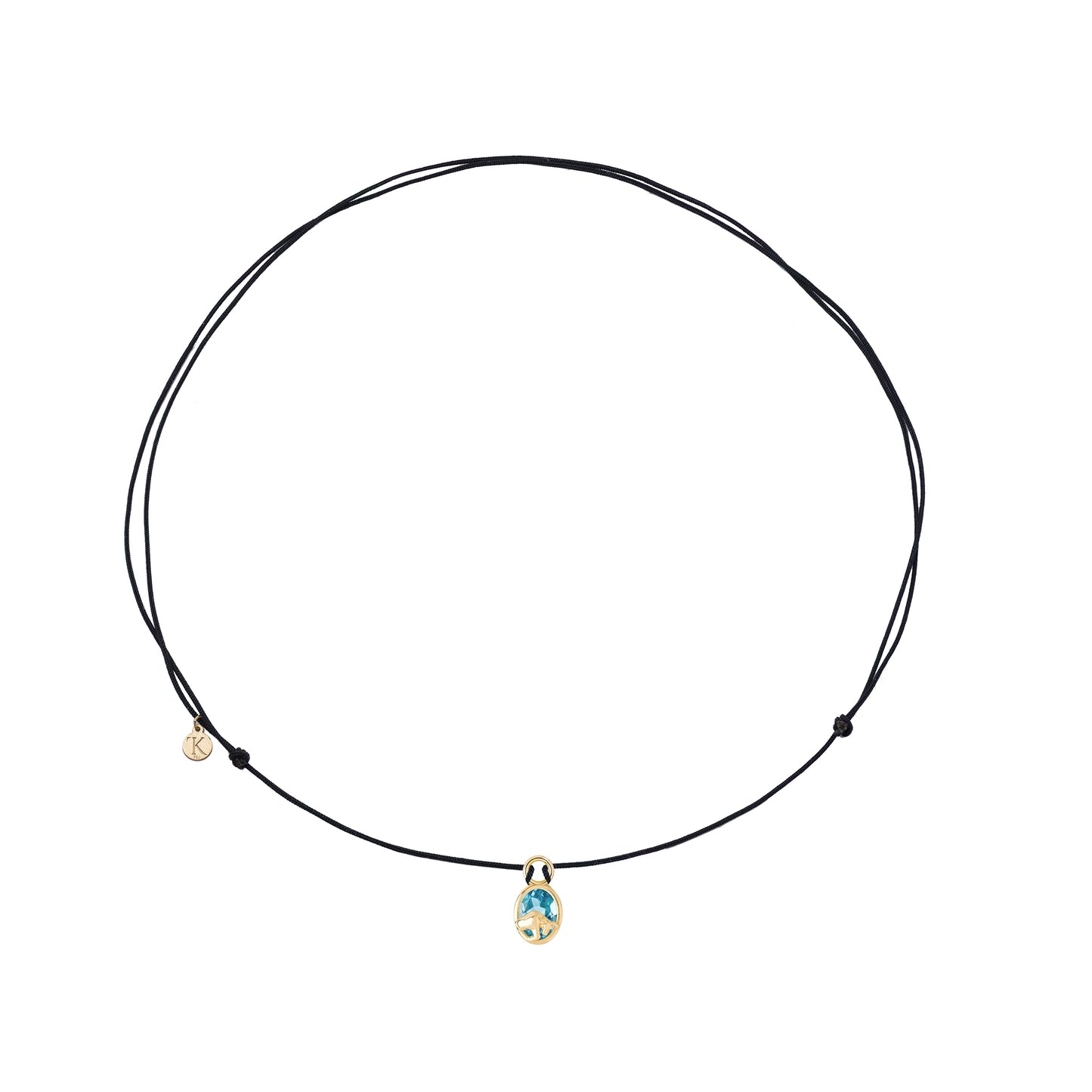 Taurus Capsule Pendant with Blue Topaz