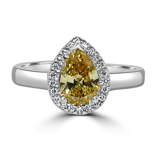 Champagne Diamond Ring
