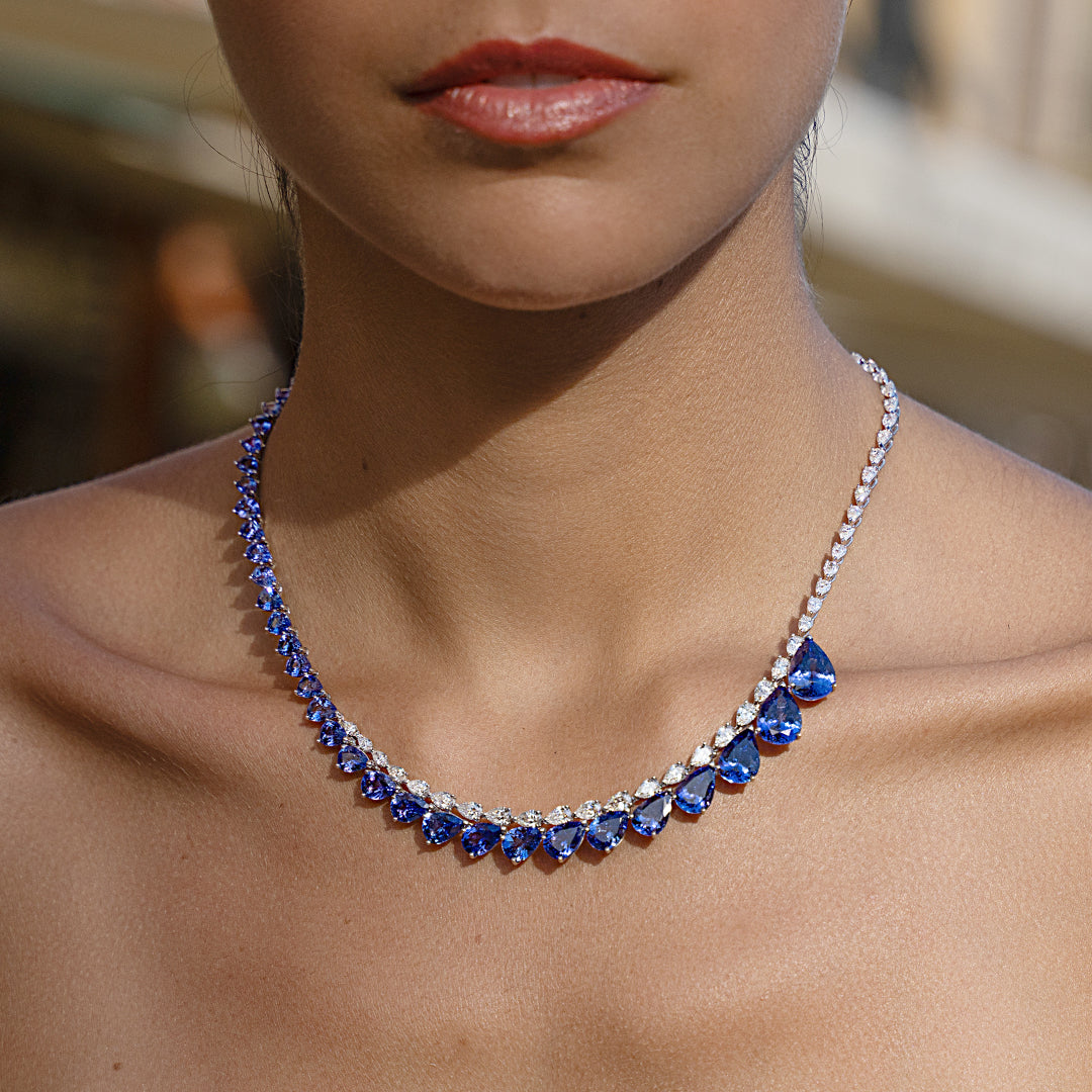 Tanzanite and Diamond Necklace