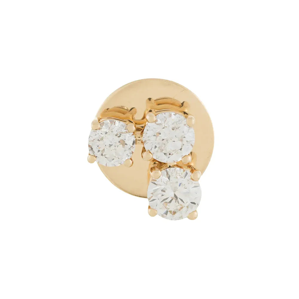 Diamond Cluster Stud Earring