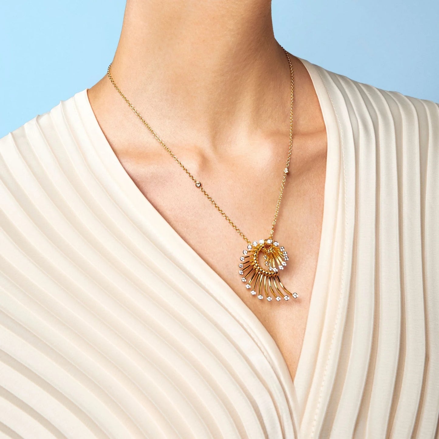 Gold Fireworks Pendant