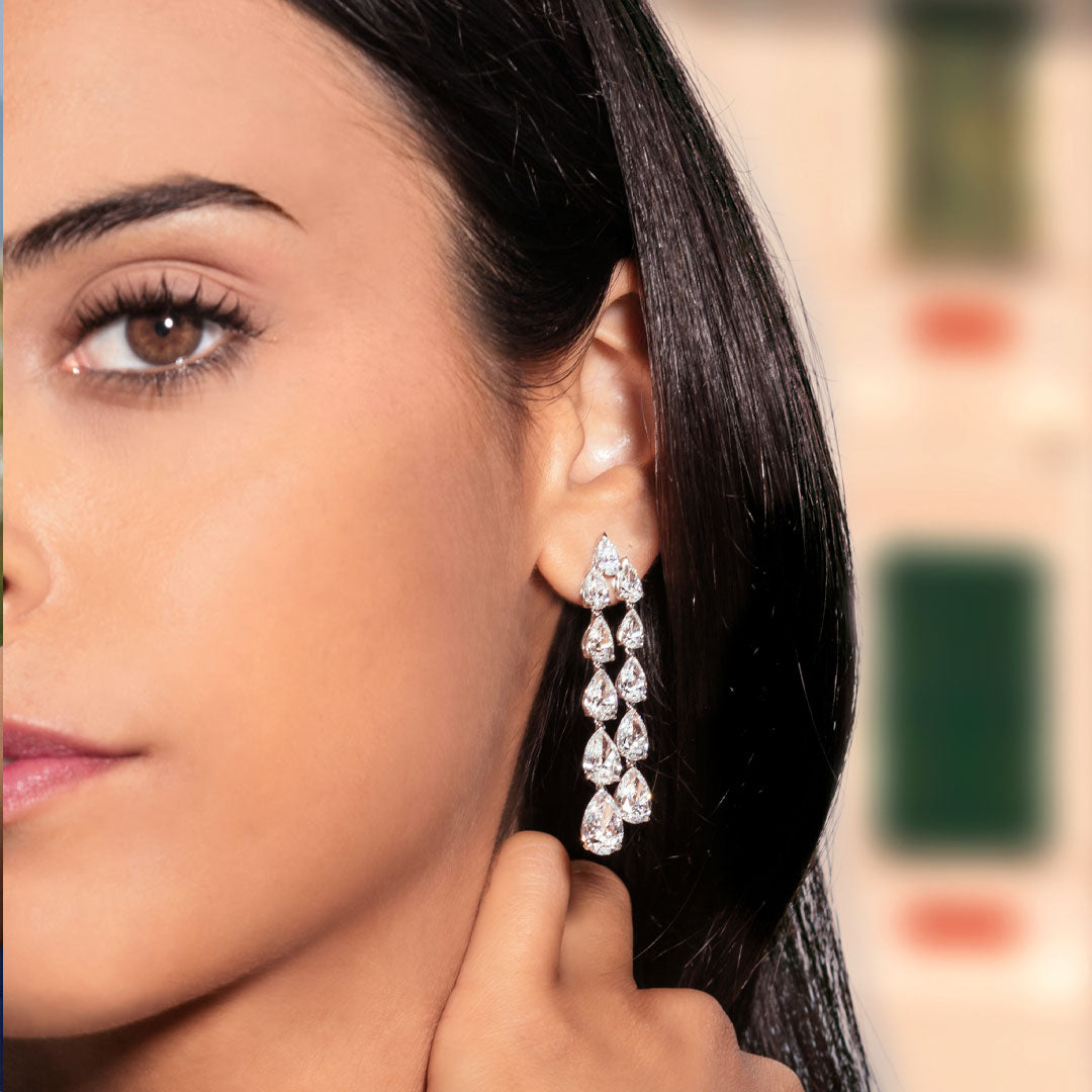 Diamond Waterfall Earrings