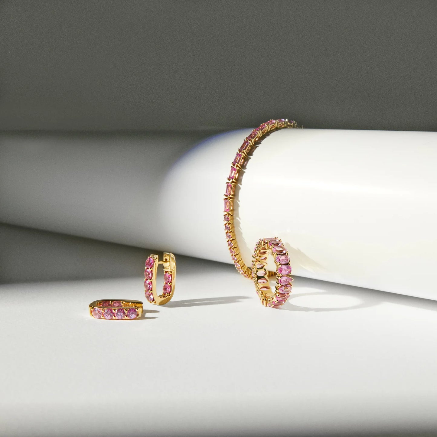 Pink Sapphire Earrings