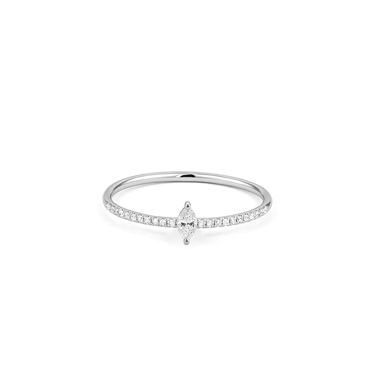 Marquise-Cut Diamond Ring