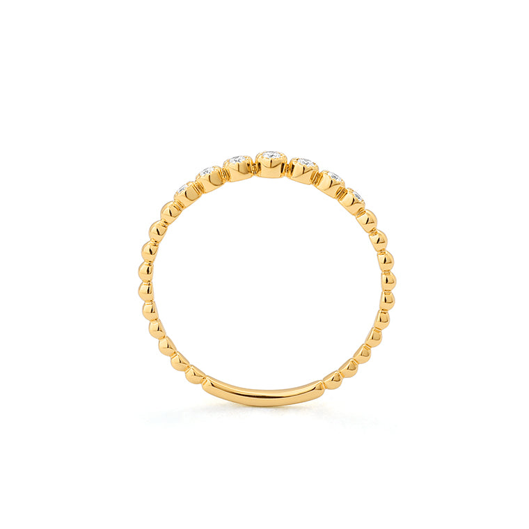 Beaded Diamond Ring