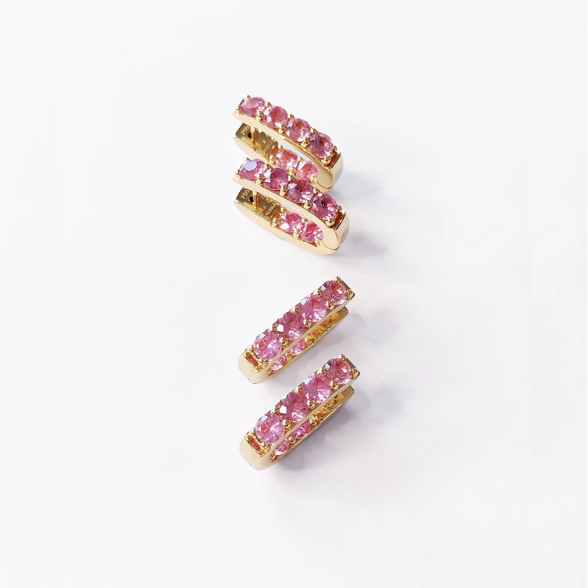 Pink Sapphire Earrings