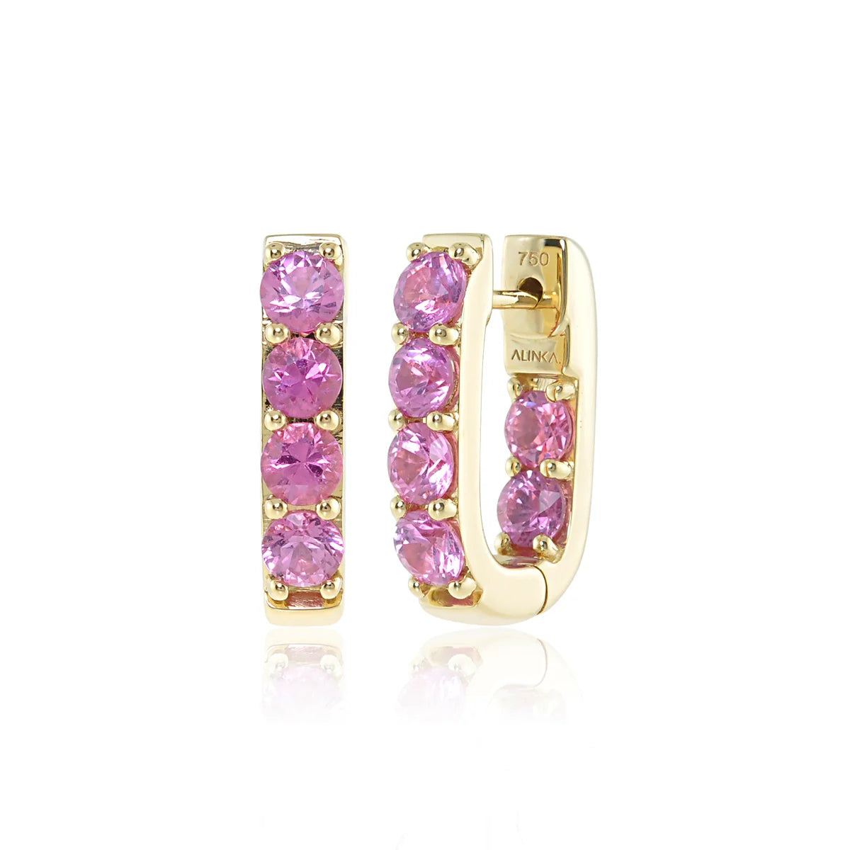 Pink Sapphire Earrings