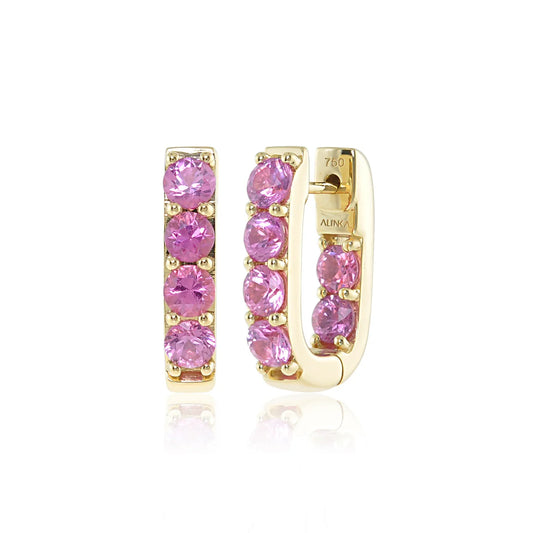 Pink Sapphire Earrings