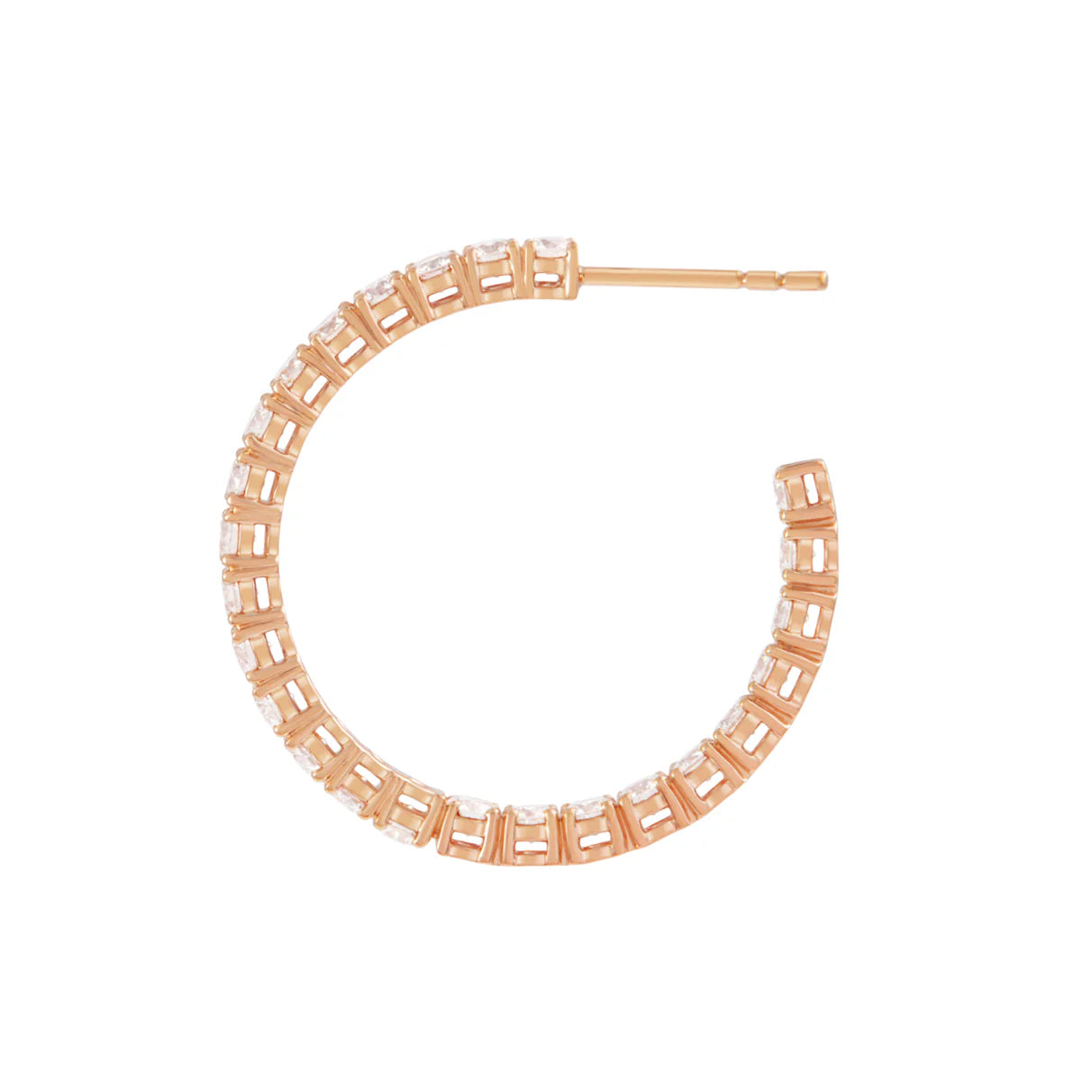 Diamond Hoop Earrings