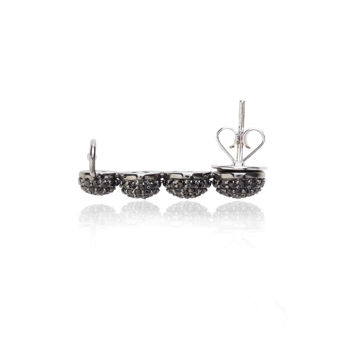 Black Diamond Ear Cuff - Left