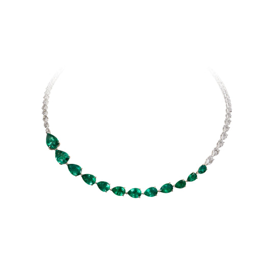 Emerald and Diamond Necklace