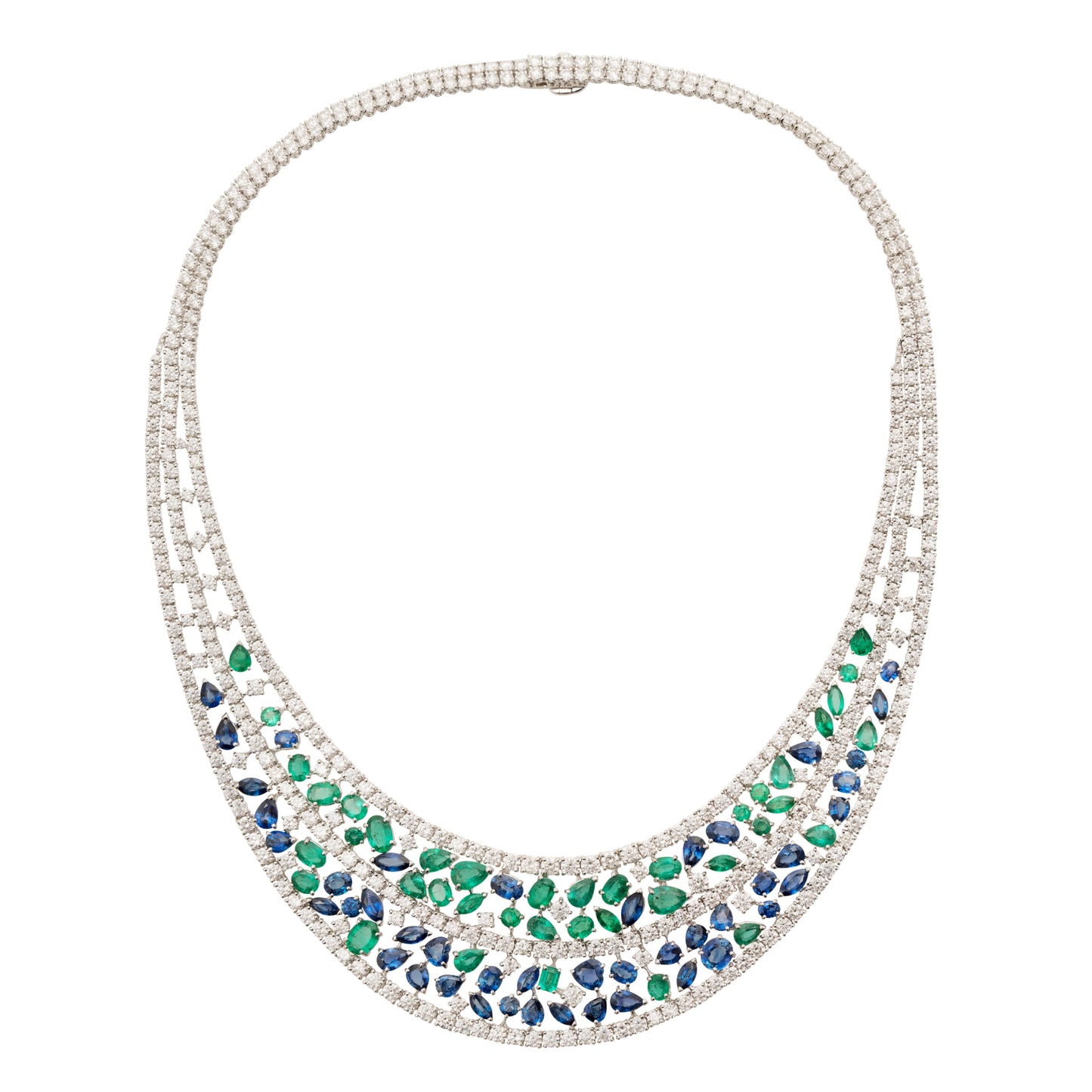 Sapphire and Emerald Necklace