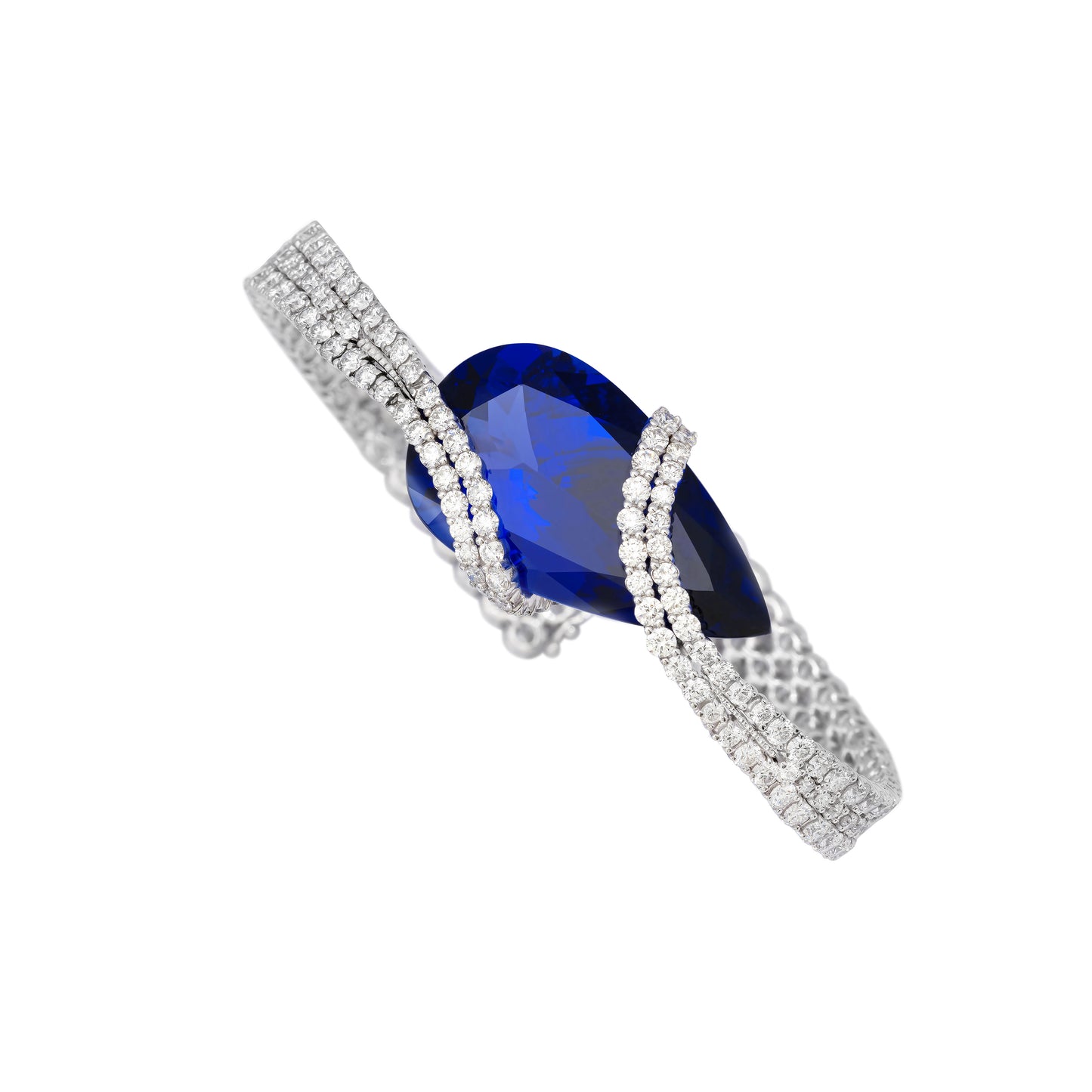 Tanzanite and Diamond Bangle