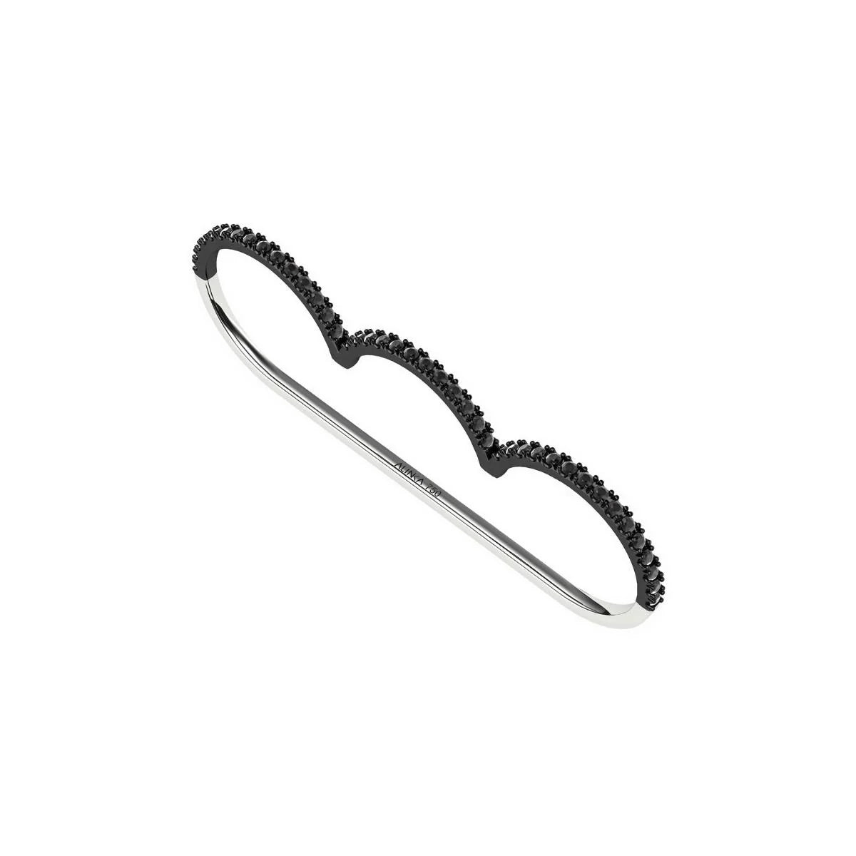 Black Diamond Cloud Ring