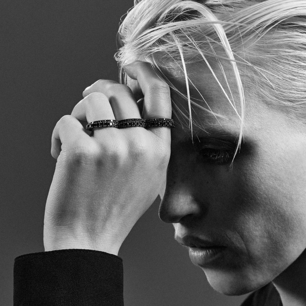 Black Diamond Cloud Ring