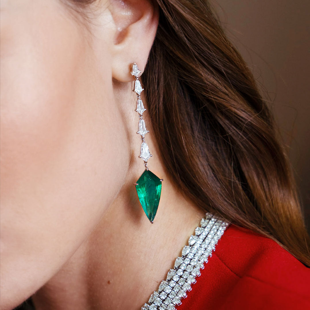 Emerald Drop Earrings