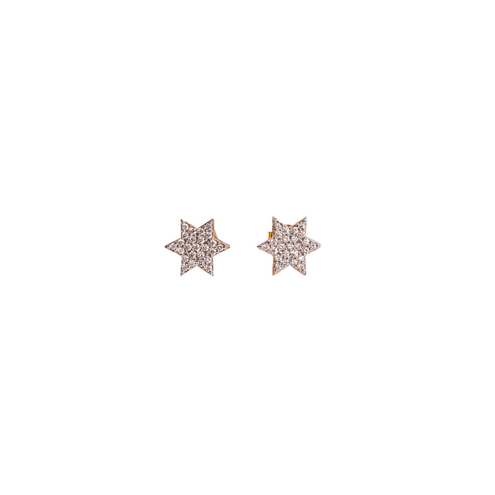Diamond Mini Star Studs