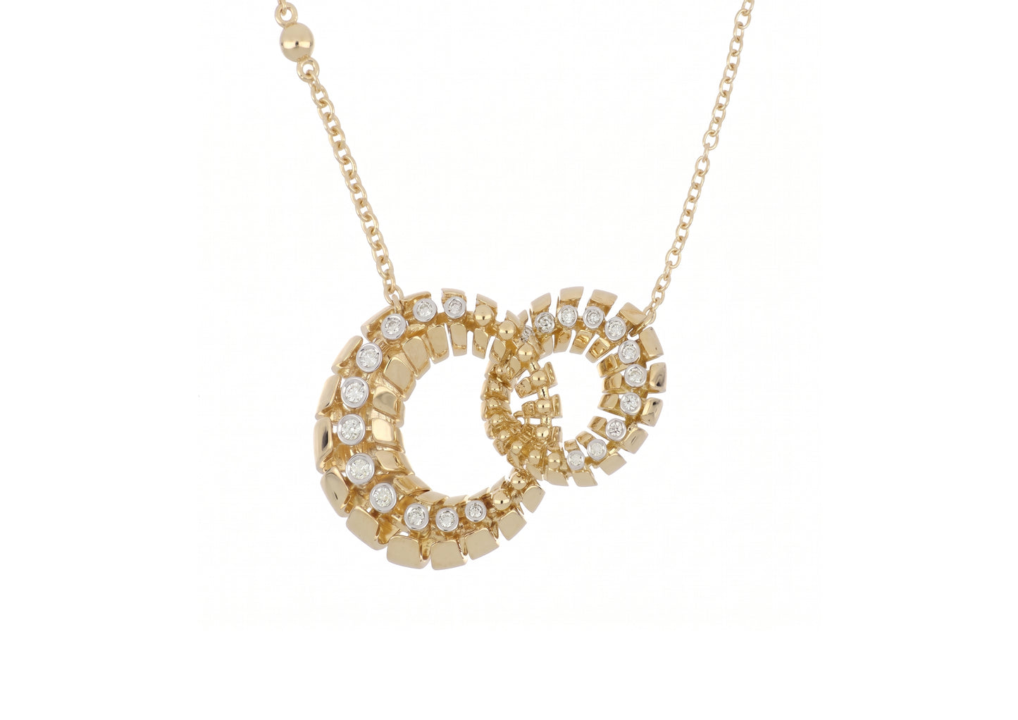 Entwined Diamond Pendant
