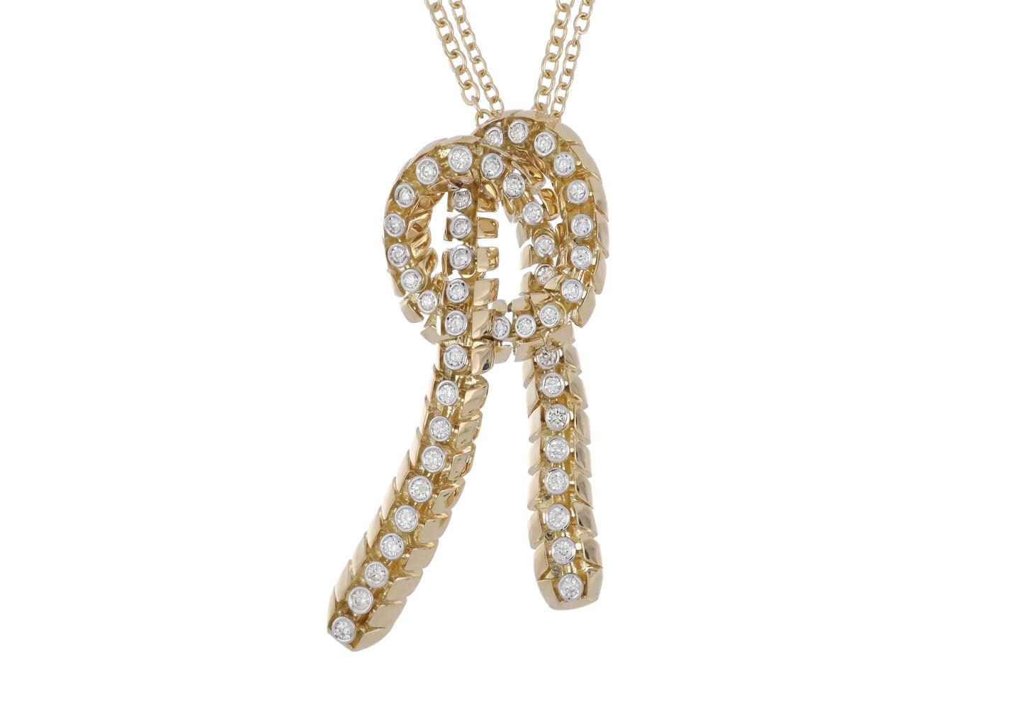 Yellow Diamond Knot Pendant