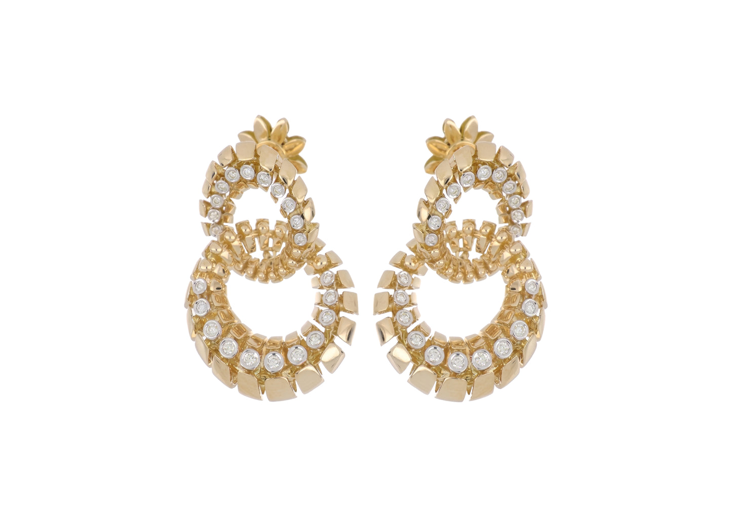 Entwined Diamond Earrings