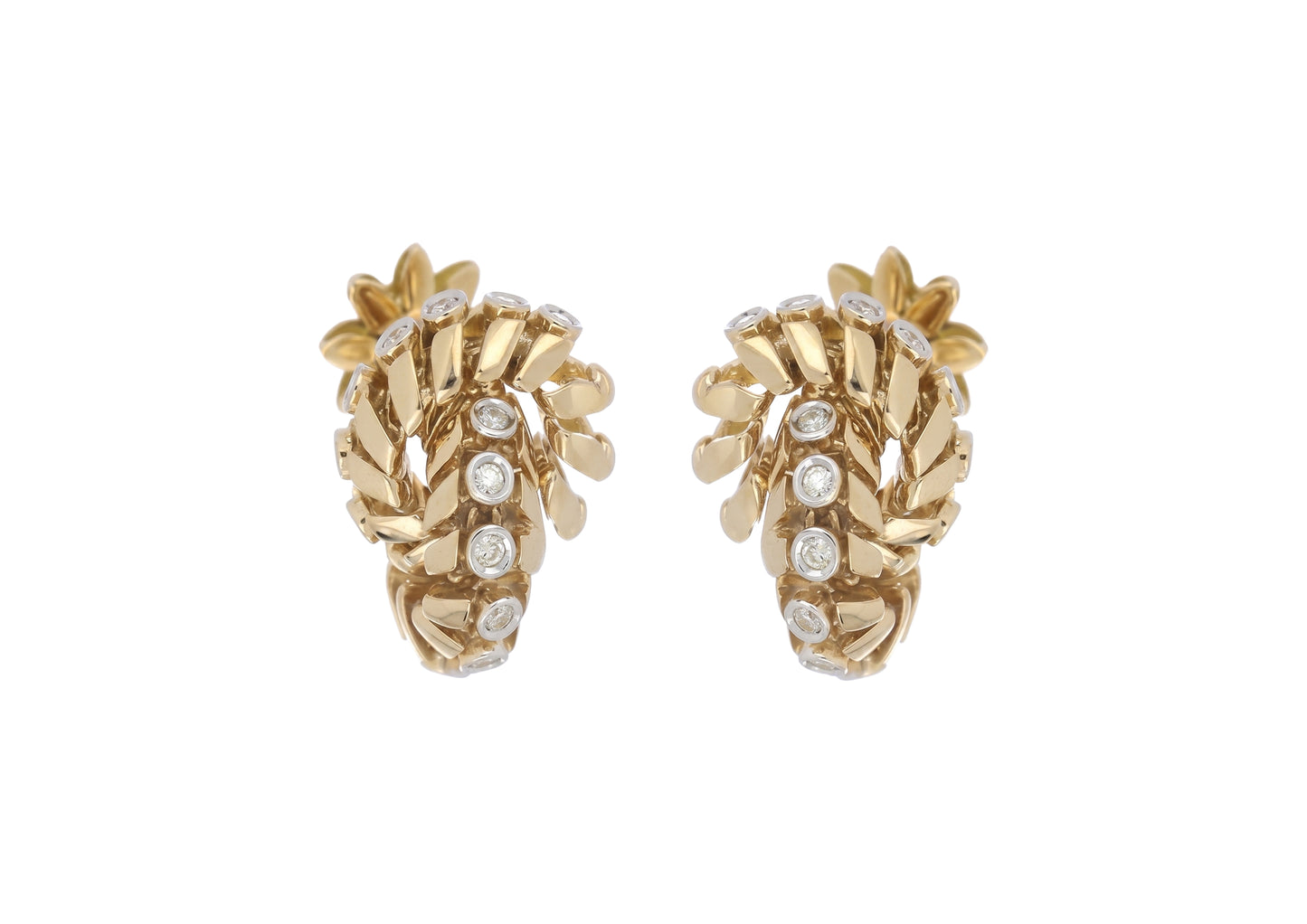 Petite Yellow Diamond Knot Earrings