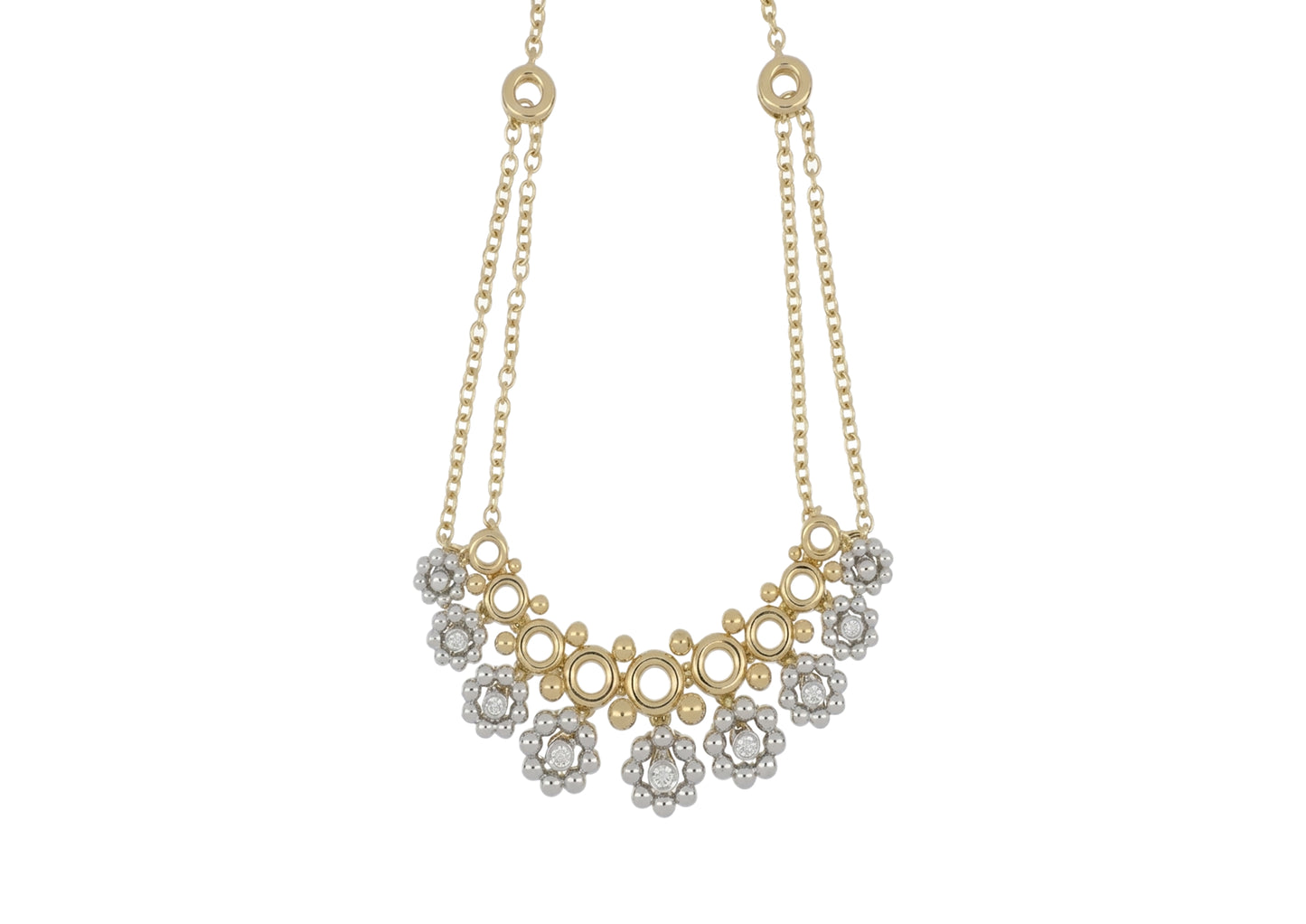 Circular Cluster Necklace